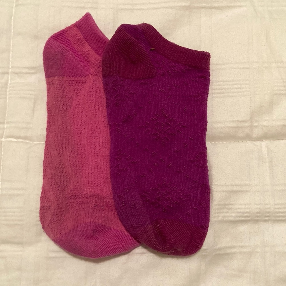 Mix Matched Socks: Pink and Purple